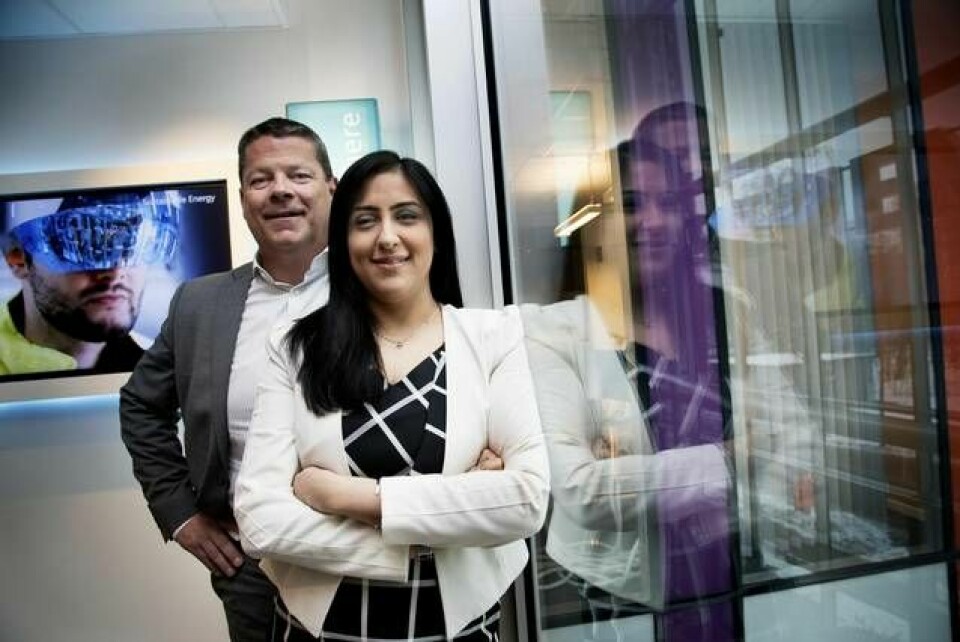 Mats Friberg och Mimmi Alladin på Siemens arbetar med att utveckla digitala tvillingar för industrin.