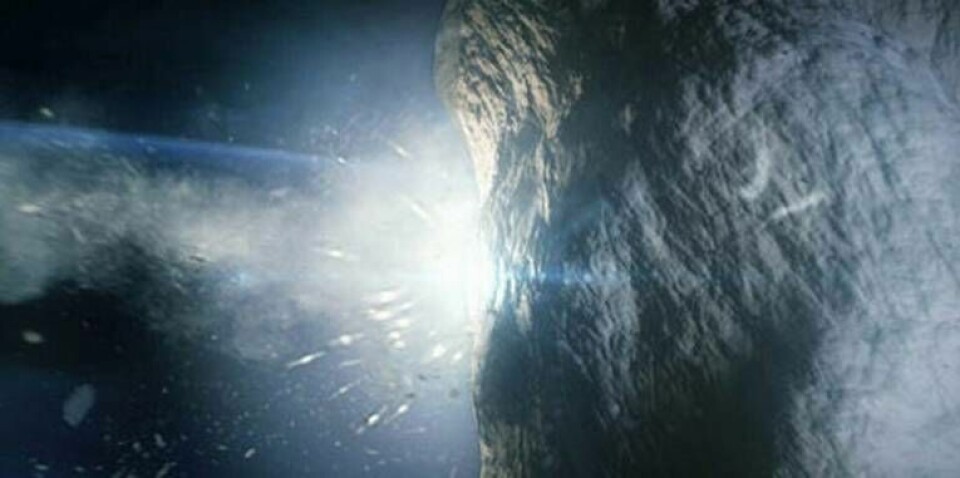 En träff mot en asteroid ska räddda jorden från kollision. Foto: Neoshield
