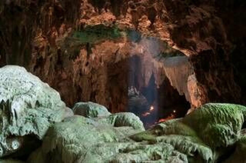 I den här grottan hittades tänderna. Foto: AP