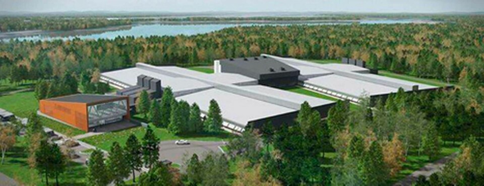 Facebook planerar att bygga en ny datahall i Luleå precis intill den befintliga. Foto: Facebook