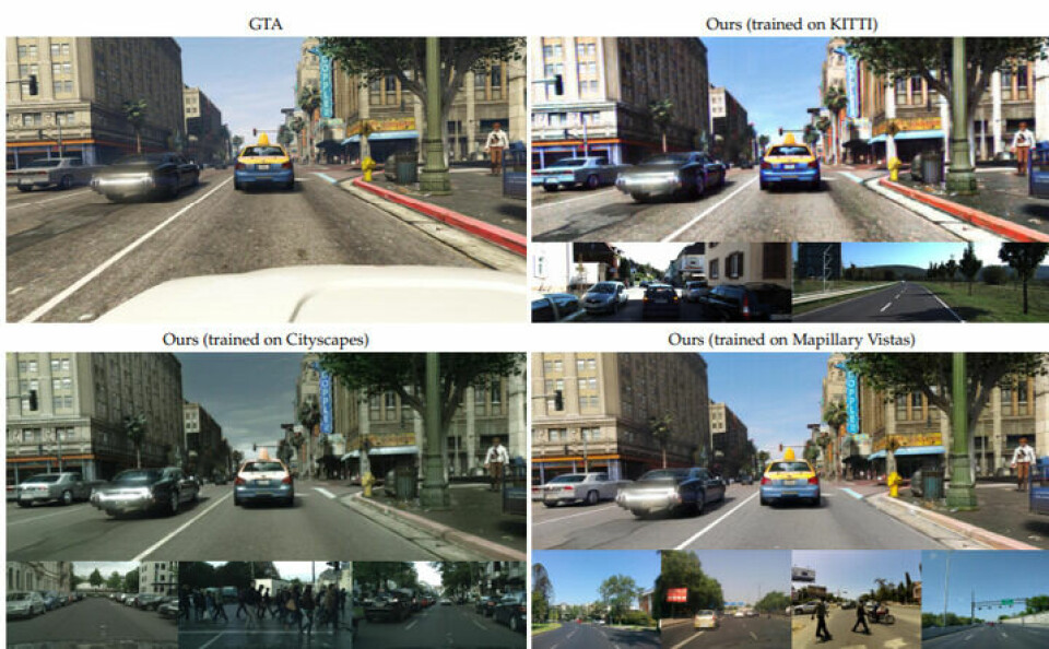 Exempel på hur algorimterna ändrar och väljer ut bilder, från Intels rapport. Foto: Intel
