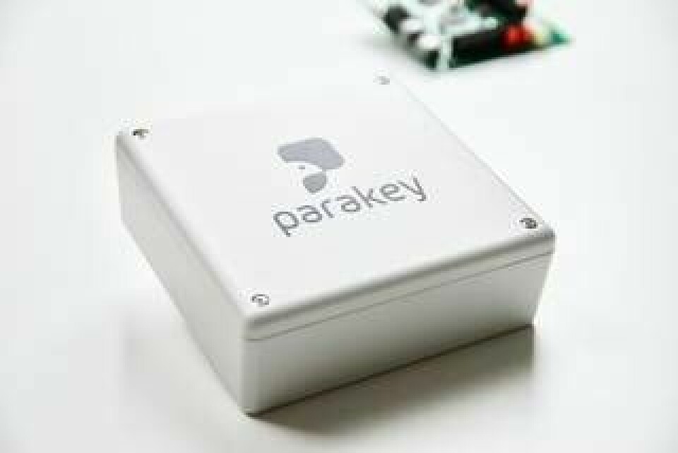 Parakeys kontrollenhet utgörs av en liten låslåda som installeras vid dörren. Foto: Parakey