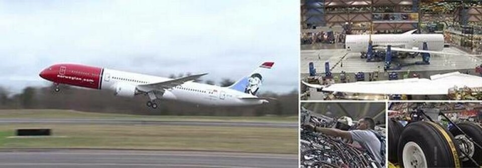 I en video dokumenteras bygget av en Boeing 787-9 Dreamliner beställd av Norwegian. Foto: Norwegian I en video dokumenteras bygget av en Boeing 787-9 Dreamliner beställd av Norwegian. Foto: Norwegian