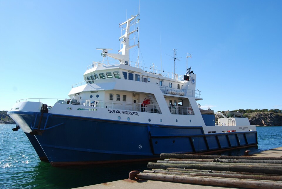 SGU:s undersökningsfartyg Ocean Surveyor ska leta möjliga lagringsplatser för koldioxid i Östersjön.