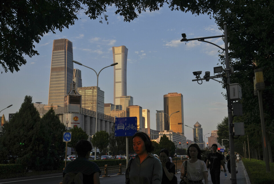 Pekings centrala affärsdistrikt ståtar i bakgrunden, men det kinesiska affärsklimat har försämrats de senaste åren, enligt UI:s Björn Cappelin. Arkivbild.