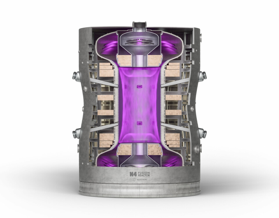 En illustration av hur reaktorn Novatron 4 ska se ut.