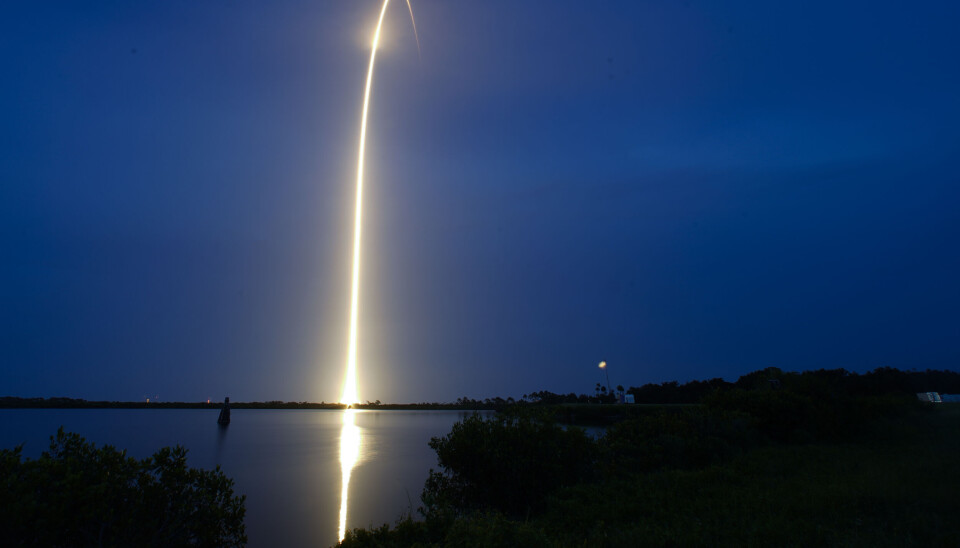 En raket med Starlink-satelliter lyfter från Florida. Bild från i juli. En raket med Starlink-satelliter lyfter från Florida. Bild från i juli.