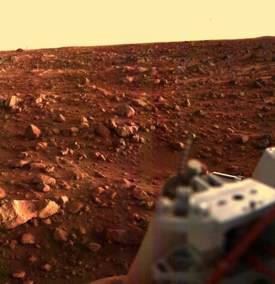 En bild på Mars.