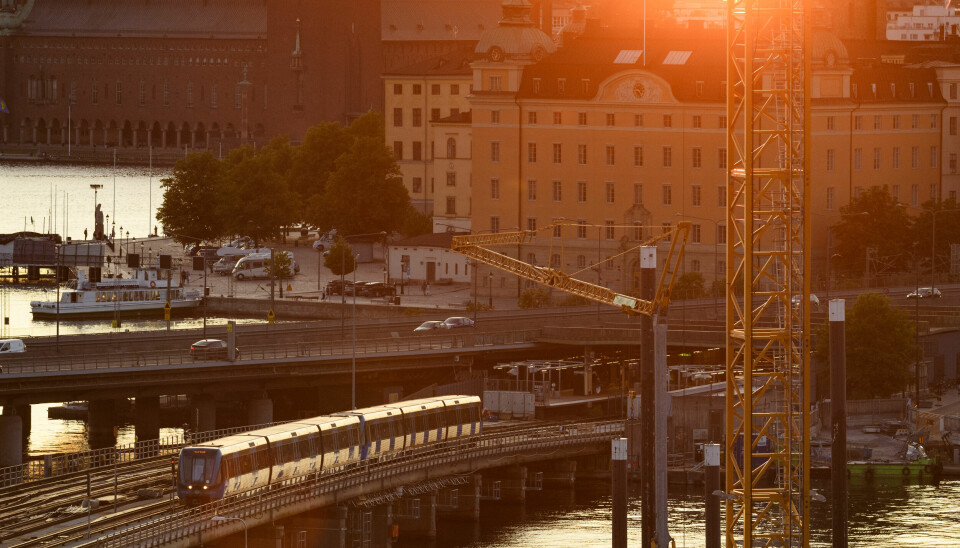 Tunnelbanan mellan Gamla stan och Slussen i Stockholm. Arkivbild.