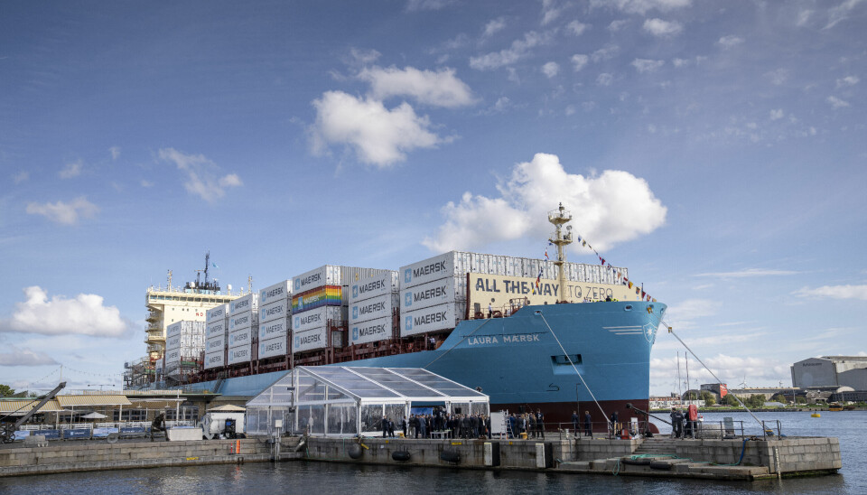 Världen första containerfartyg med metanol som bränsle