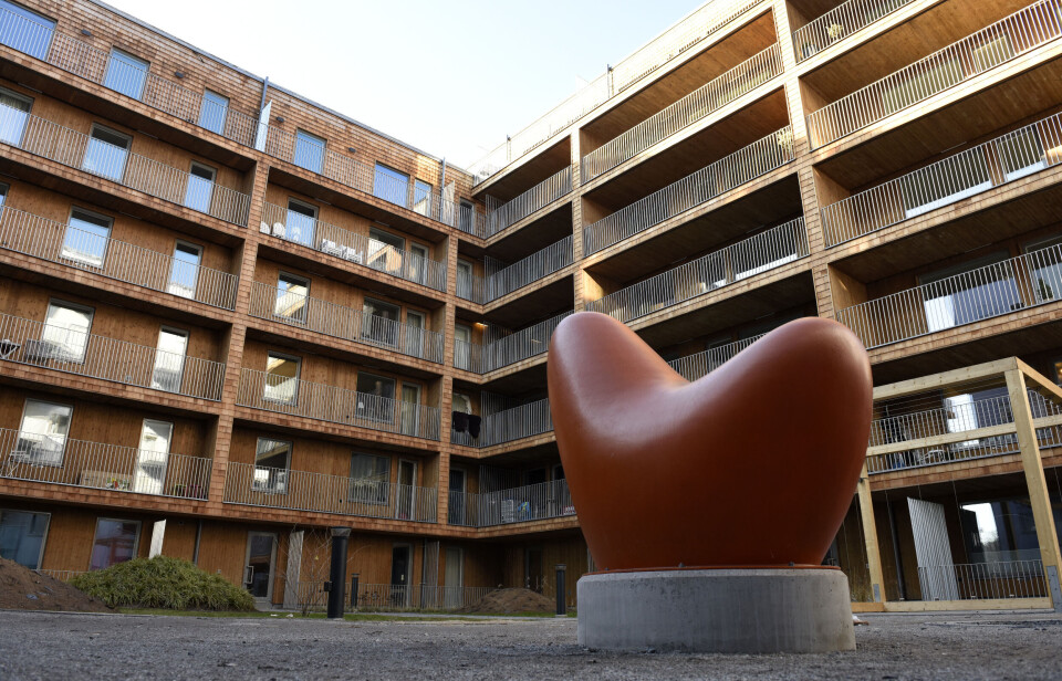 Att bygga mer i trä är ett sätt att kapa klimatutsläppen. Här syns hus med fasad av cederträ i miljöprofilerade bostadsområdet Norra Djurgårdsstaden i Stockholm. Att bygga mer i trä är ett sätt att kapa klimatutsläppen. Här syns hus med fasad av cederträ i miljöprofilerade bostadsområdet Norra Djurgårdsstaden i Stockholm.