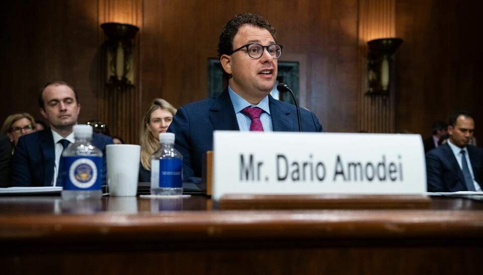 Dario Amodei, vd på Anthropic, fick berätta om ai-säkerhet under en utfrågning i den amerikanska senaten i juli 2023.