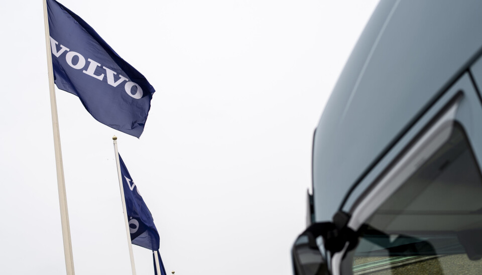 Volvo och Renault i samarbete. Arkivbild. Volvo och Renault i samarbete. Arkivbild.
