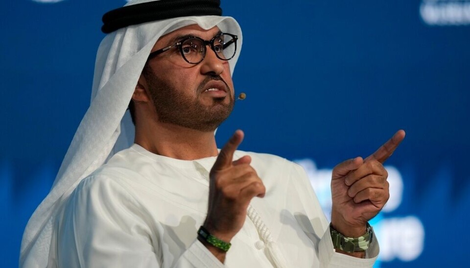 Oljechefen Sultan Ahmed al-Jaber leder årets klimattoppmöte COP28 i Dubai. Oljechefen Sultan Ahmed al-Jaber leder årets klimattoppmöte COP28 i Dubai.