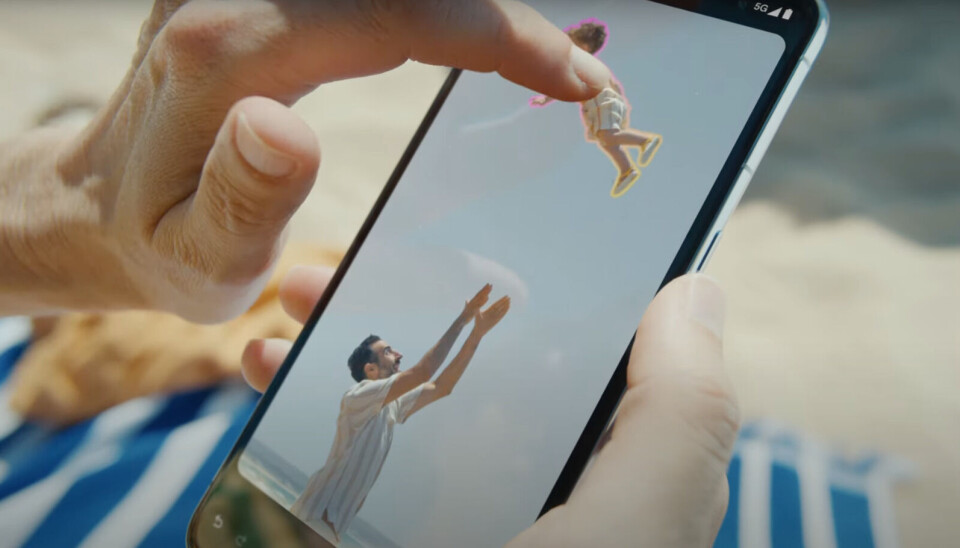 Processing photos is easy with the Google Photos app on the Pixel 8 Pro. Pixel 8 Pro. Google.