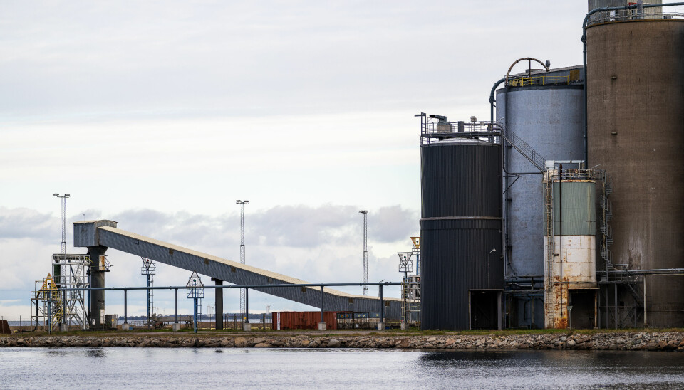 Cementas  gamla cementfabrik i Degerhamn på Öland