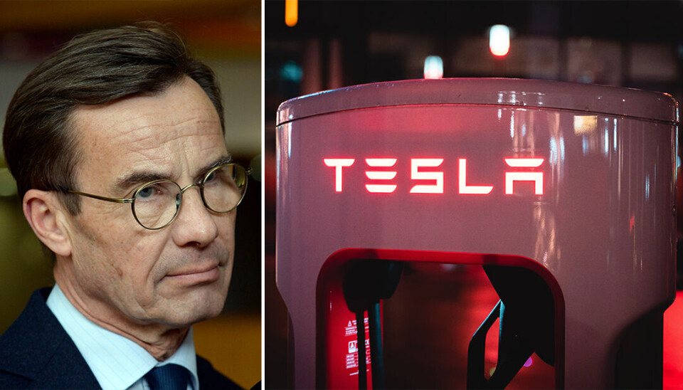 ”Svensk lagstiftning är tydlig och svensk tradition på arbetsmarknaden är tydlig”, säger statsminister Ulf Kristersson. ”Svensk lagstiftning är tydlig och svensk tradition på arbetsmarknaden är tydlig”, säger statsminister Ulf Kristersson.