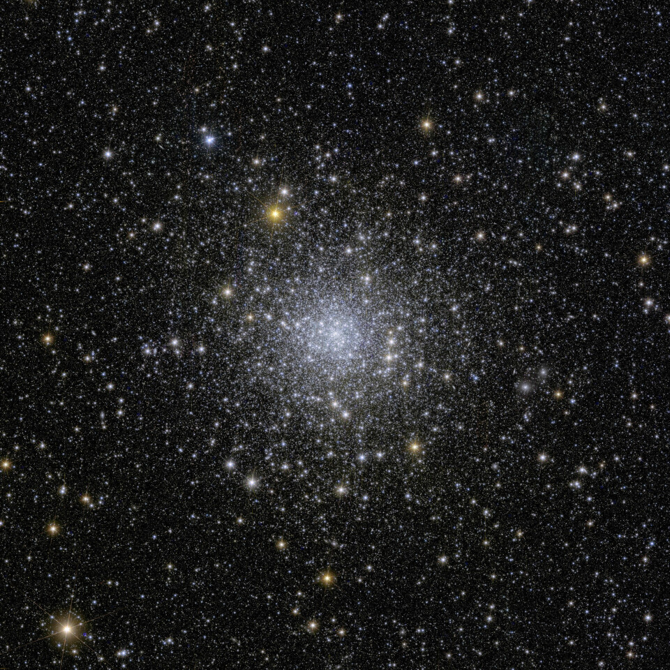 Rymdteleskopet Euclids bild av stjärnhopen NGC 6397.