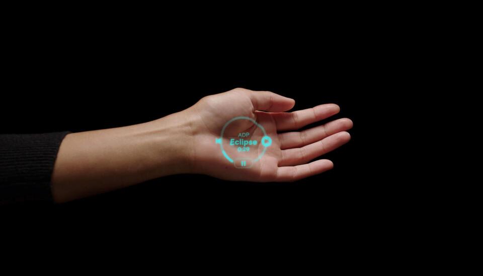 Humanes AI pin kan projicera information i användarens handflata. artificiell intelligens, ai, chattbot