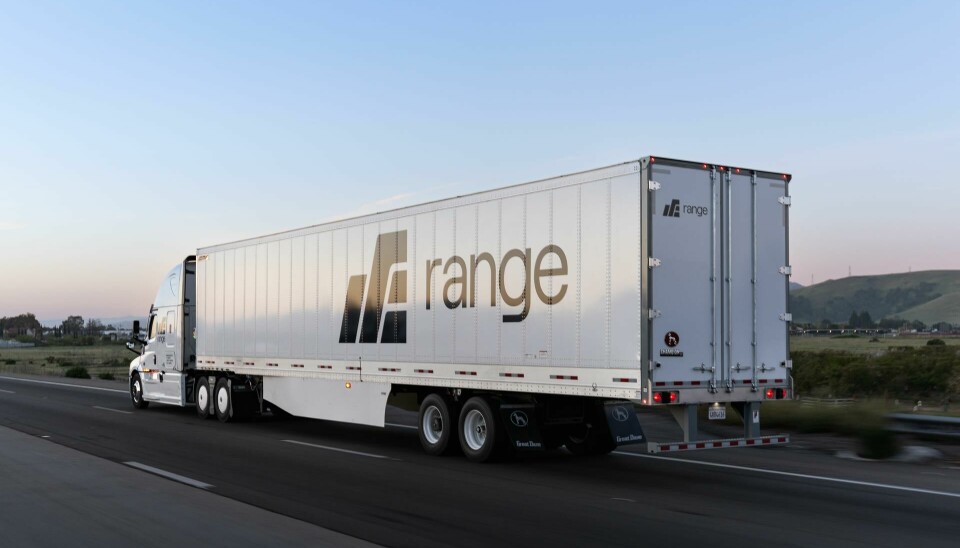 Lastbilen och trailern testades enligt en naturlig körcykel.