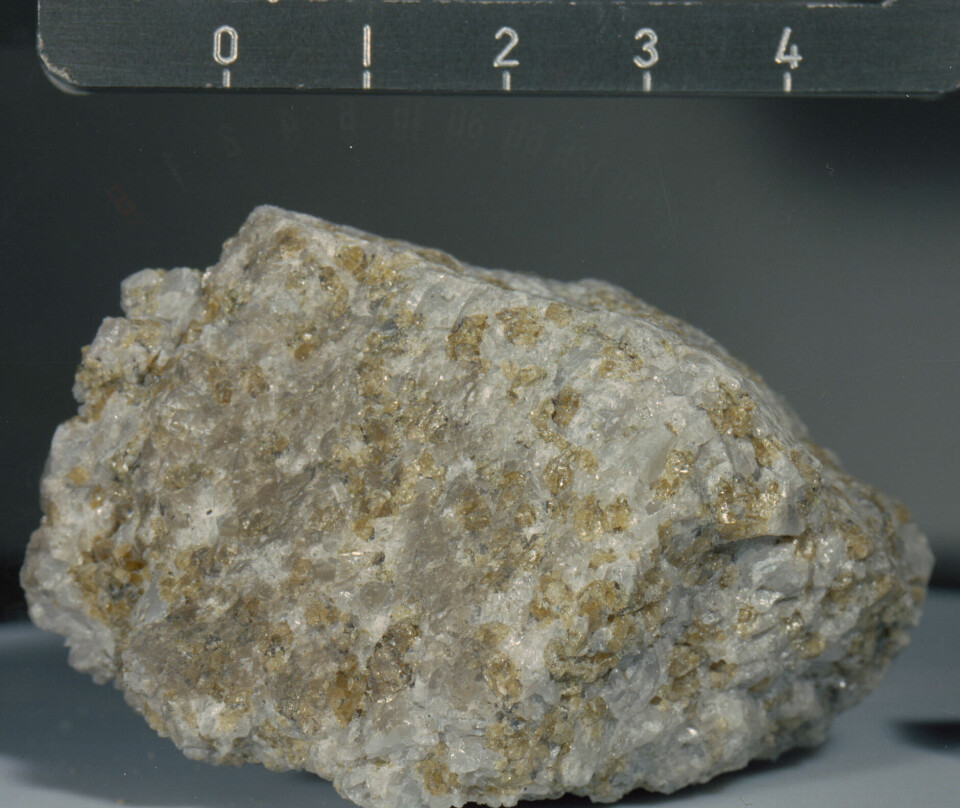 En sten från månen.