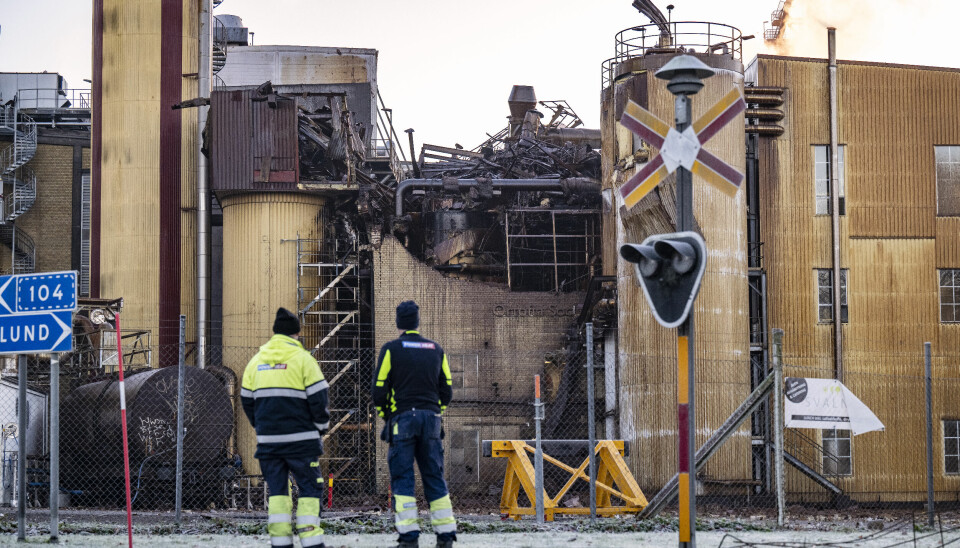 Explosionen i en ångpanna på Nordic Sugars anläggning i Örtofta skedde tidigt på morgonen den 18 november. Arkivbild.