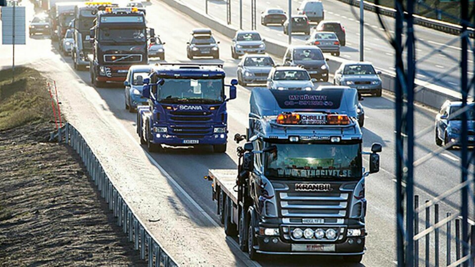 EU-länder har enats om skärpta krav för lastbilars utsläpp. Foto: TT