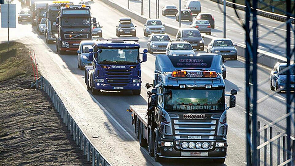 EU-länder har enats om skärpta krav för lastbilars utsläpp. Foto: TT EU-länder har enats om skärpta krav för lastbilars utsläpp. Foto: TT