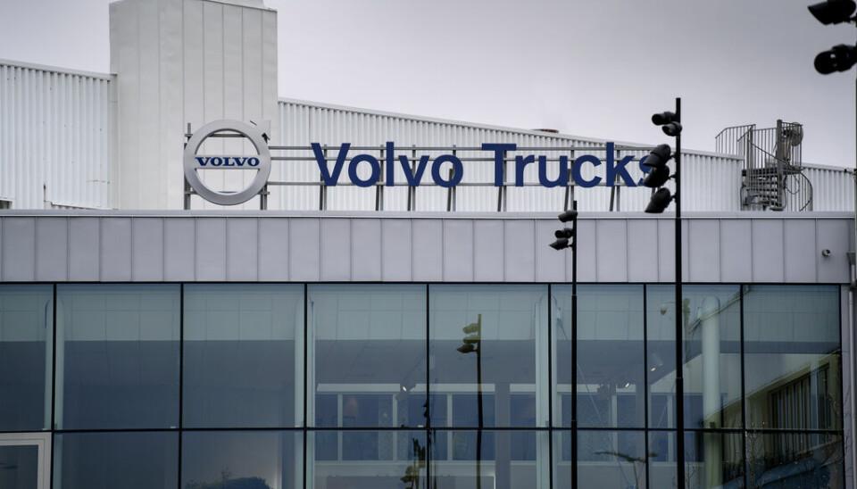 AB Volvo rapporteras planera produktionsminskning i Tuve. Arkivbild