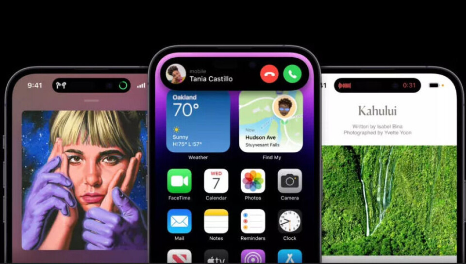Iphone 14 Pro, lanserad i september 2022. Foto: Press Iphone 14 Pro, lanserad i september 2022. Foto: Press