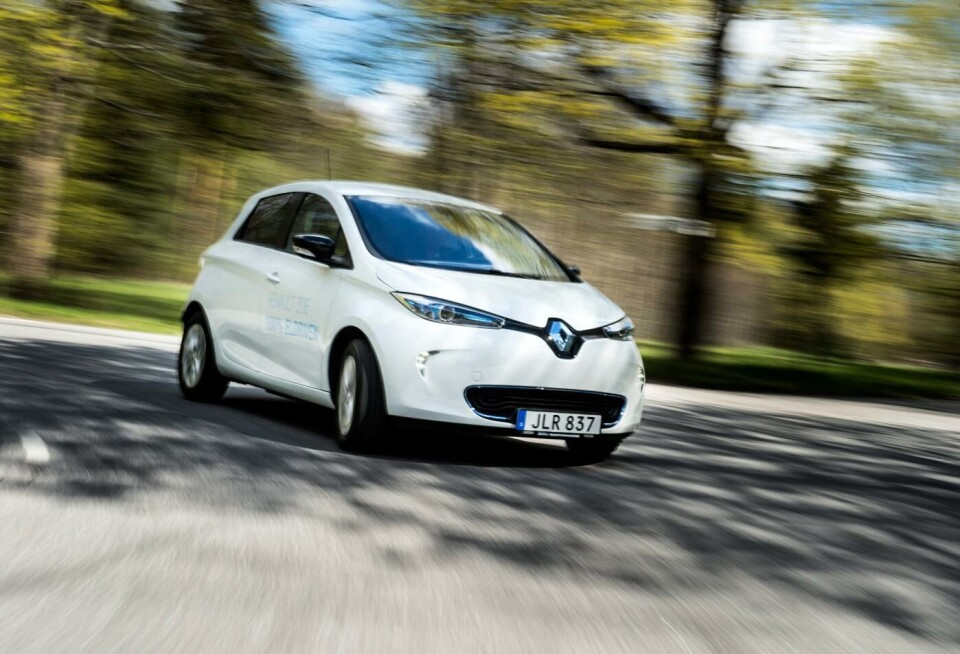 Renault Zoe. Foto: PONTUS LUNDAHL / TT Renault Zoe. Foto: PONTUS LUNDAHL / TT