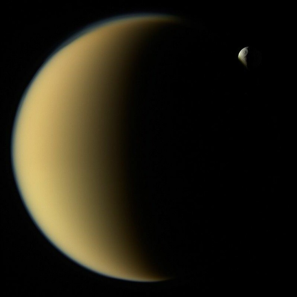 Saturnus måne Titan. Månen Titan.