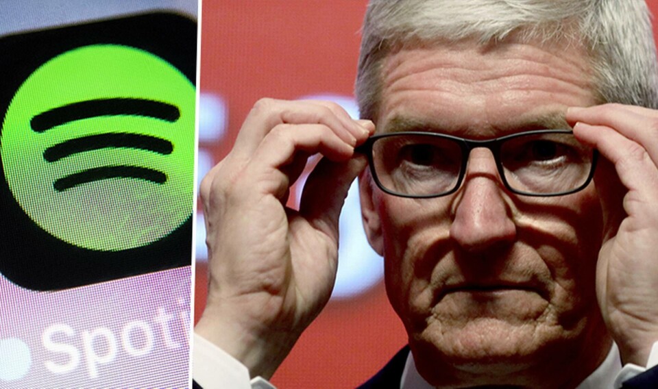 Apples vd Tim Cook får nu två EU-utredningar på halsen. Foto: TT Apples vd Tim Cook får nu två EU-utredningar på halsen. Foto: TT