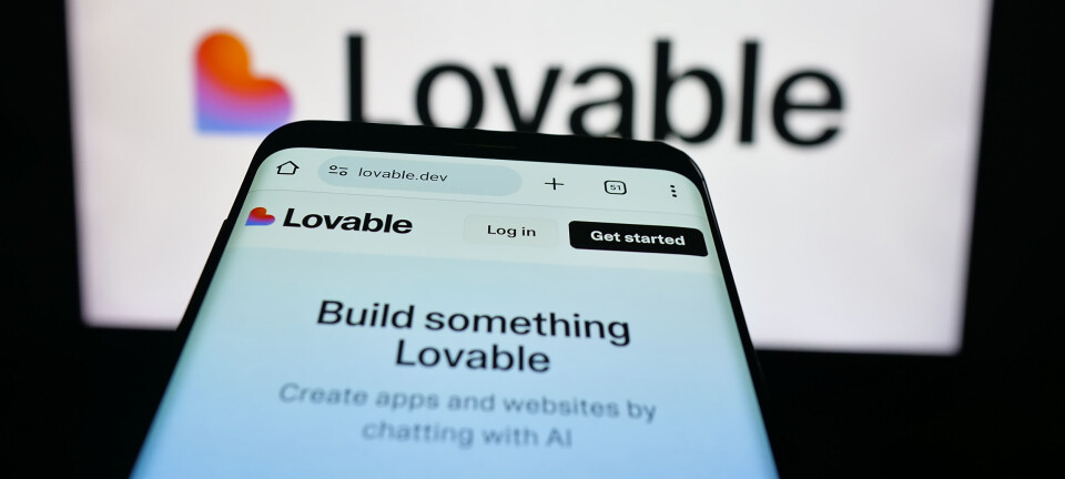 In this photo illustration, a mobile phone with the website of Swedish ai software company Lovable Labs Inc. is seen on screen in front of logo. (Photo by Timon Schneider / SOPA Images/Sipa USA) *** Strictly for editorial news purposes only ***
