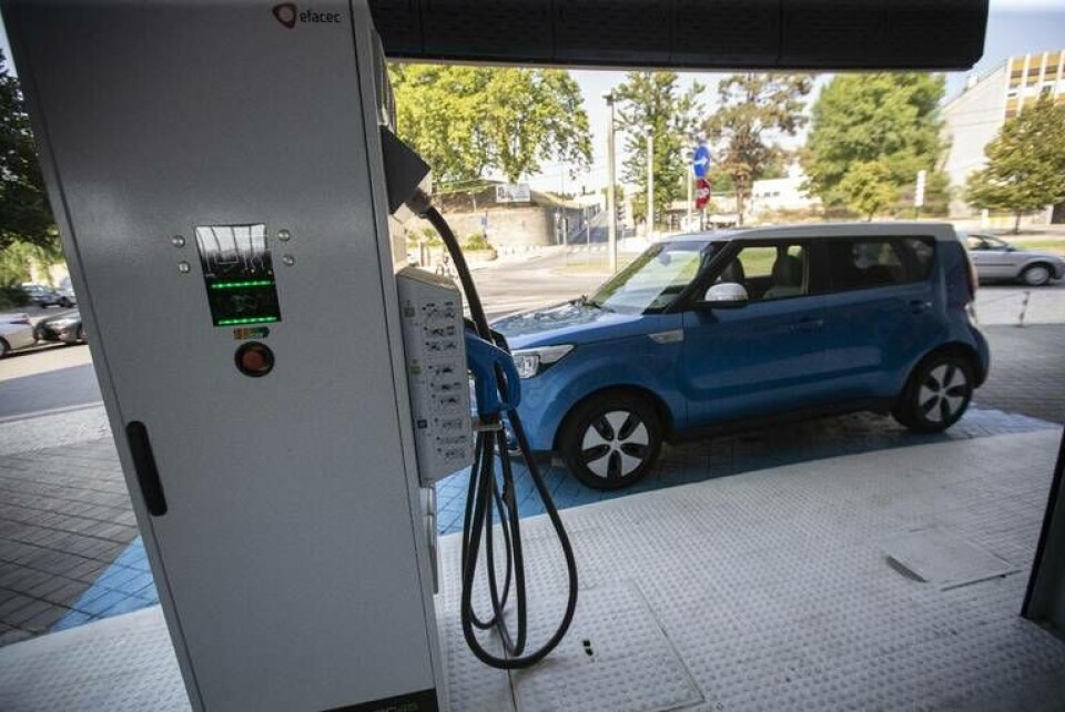 Portugal satsar på grön teknik. I juli 2020 invigdes den första laddstolpen för elbilar i landet. Foto: Pedro Correia / Global Images/Sipa USA Portugal satsar på grön teknik. I juli 2020 invigdes den första laddstolpen för elbilar i landet. Foto: Pedro Correia / Global Images/Sipa USA
