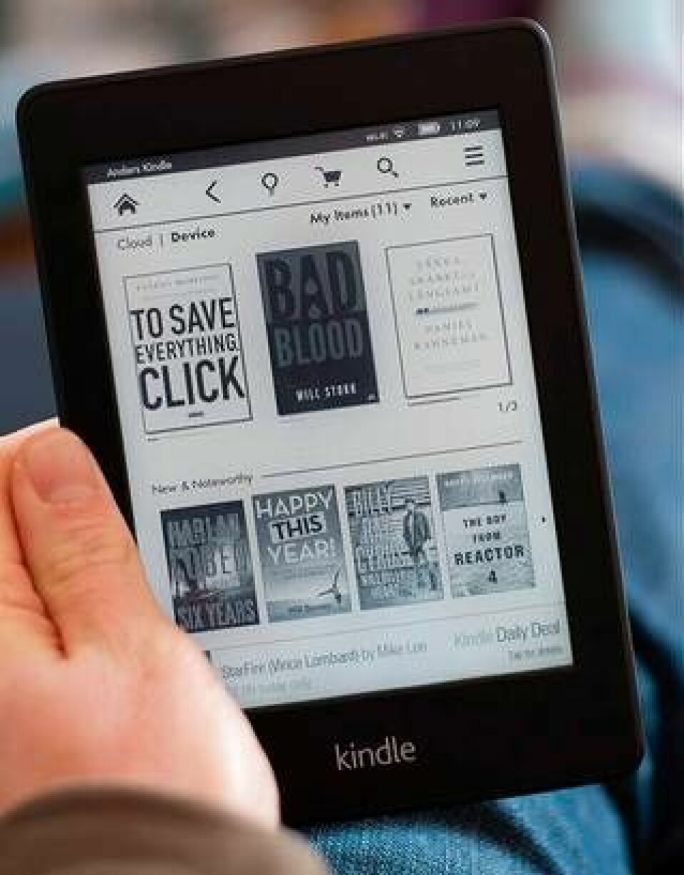 Amazons Kindle Paperwhites svartvita skärm ger en fantastisk läsupplevelse. Foto: Anders Thoresson