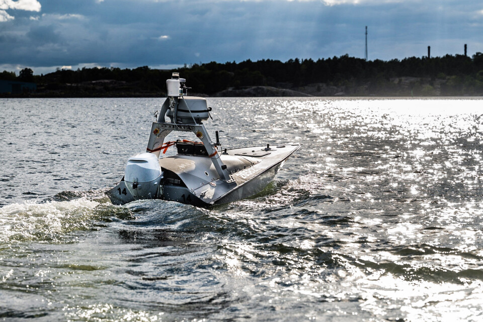 ”Pirayan demonstrerade sin förmåga att undvika kollisioner, att automatiskt uppfylla de internationella sjövägsreglerna, med mera”, säger Roger Berg, forskningschef på Saab Kockums. Foto: Thor Balkhed, Linköpings universitet ”Pirayan demonstrerade sin förmåga att undvika kollisioner, att automatiskt uppfylla de internationella sjövägsreglerna, med mera”, säger Roger Berg, forskningschef på Saab Kockums. Foto: Thor Balkhed, Linköpings universitet