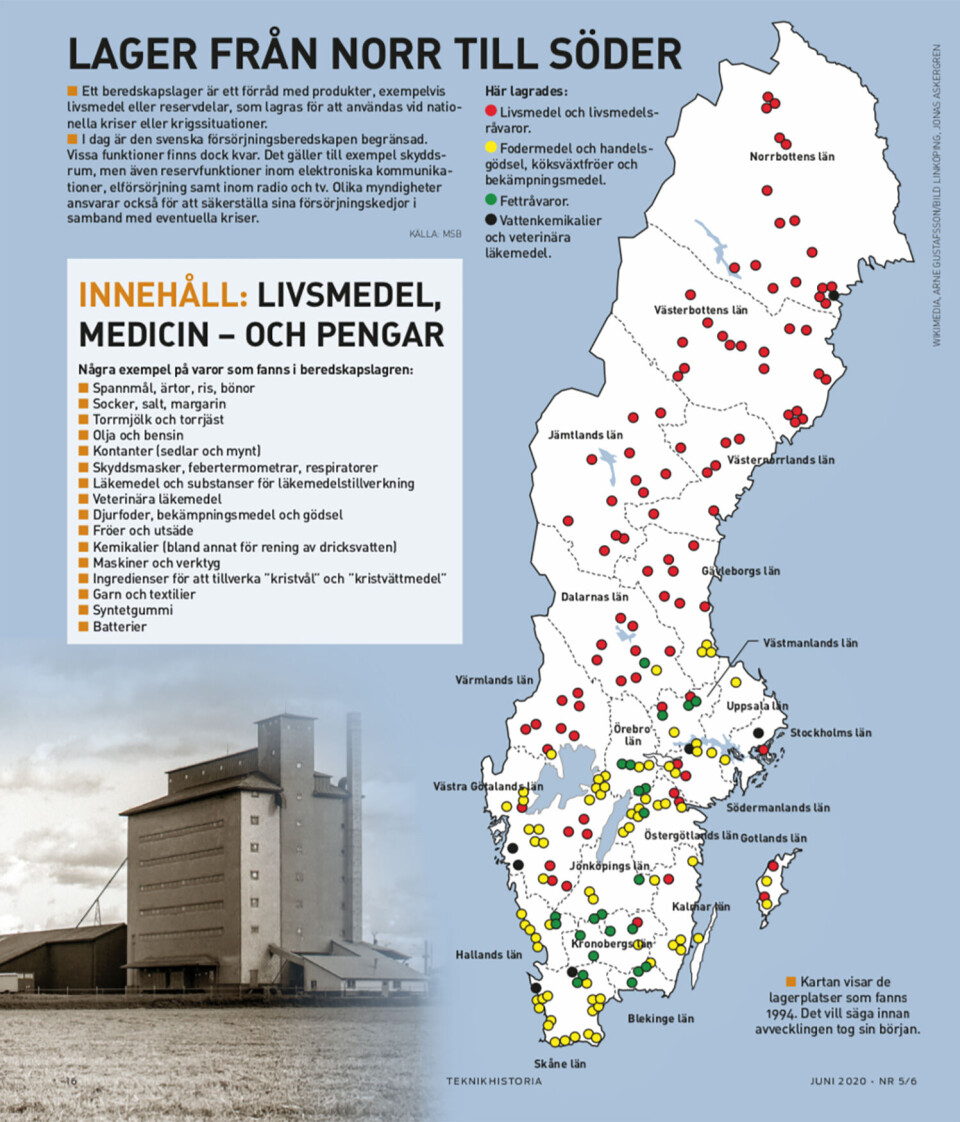 Vad hände med Sveriges stora beredskapslager?