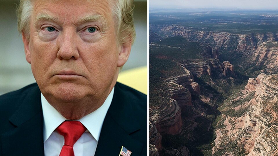 Skyddet för 85 procent av Bears Ears National Monument och runt 45 procent av Grand Staircase-Escalante National Monument ska tas bort, enligt Donald Trump. Foto: TT Skyddet för 85 procent av Bears Ears National Monument och runt 45 procent av Grand Staircase-Escalante National Monument ska tas bort, enligt Donald Trump. Foto: TT
