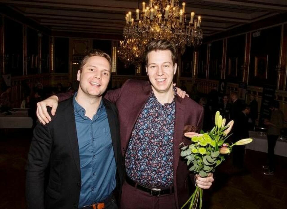 Albin Jakobsson, (till vänster) grundare och teknikchef samt Maximilian Ottosson, grundare och vd. Foto: Daniel Nilsson