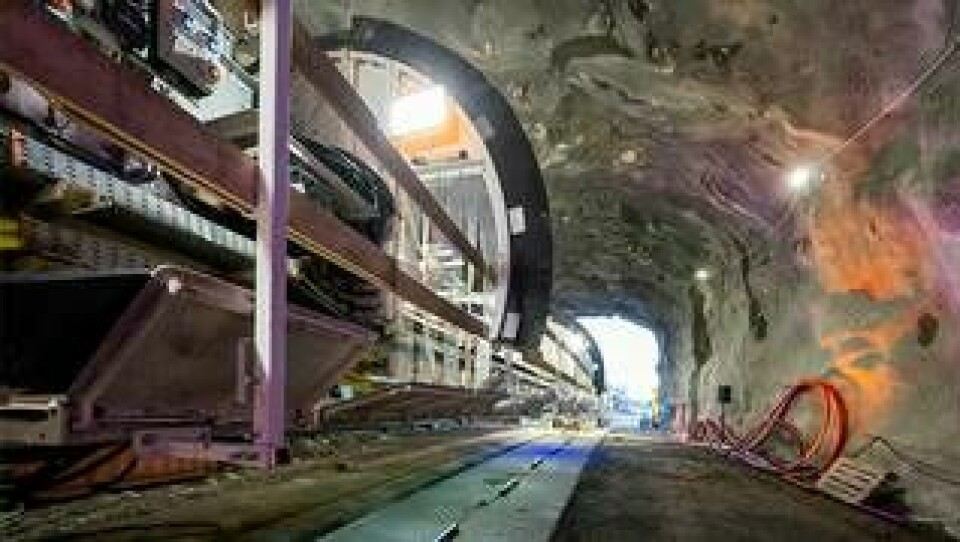 Tunnelborrmaskinen Elektra. Foto: Tobias Ohls