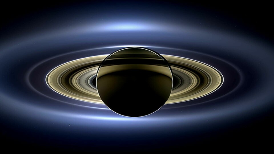 Nasas spektakulär bild av planeten Saturnus, och alla dess ringar. Foto: NASA/JPL-Caltech/SSI /TT