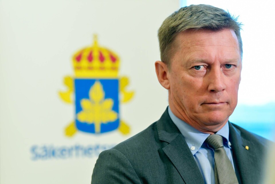 Klas Friberg, chef Säkerhetspolisen, Säpo. Foto: Henrik Montgomery/TT Klas Friberg, chef Säkerhetspolisen, Säpo. Foto: Henrik Montgomery/TT