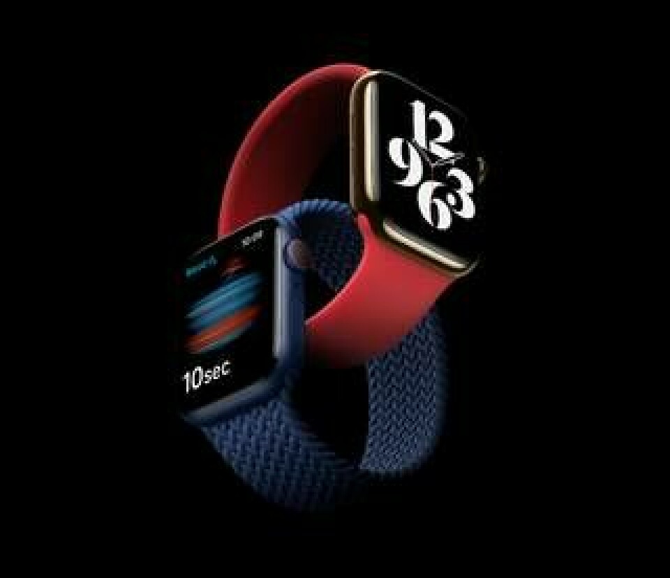 Apple Watch Series 6 ska kunna mäta syresättningen i blodet. Foto: Apple