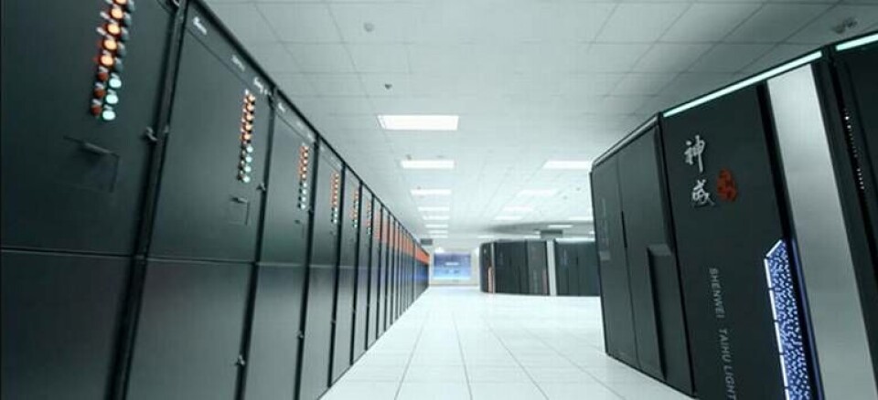 Världens kraftfullaste dator är den kinesiska Suinway Taihu Light. Foto: Wuxi National Supercomputer Center Världens kraftfullaste dator är den kinesiska Suinway Taihu Light. Foto: Wuxi National Supercomputer Center