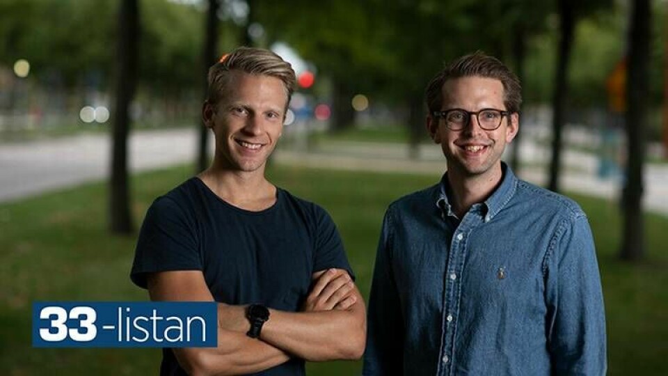 Oscar Petersson och Daniel Langkilde, grundare av Annotell. Foto: Robin Aron