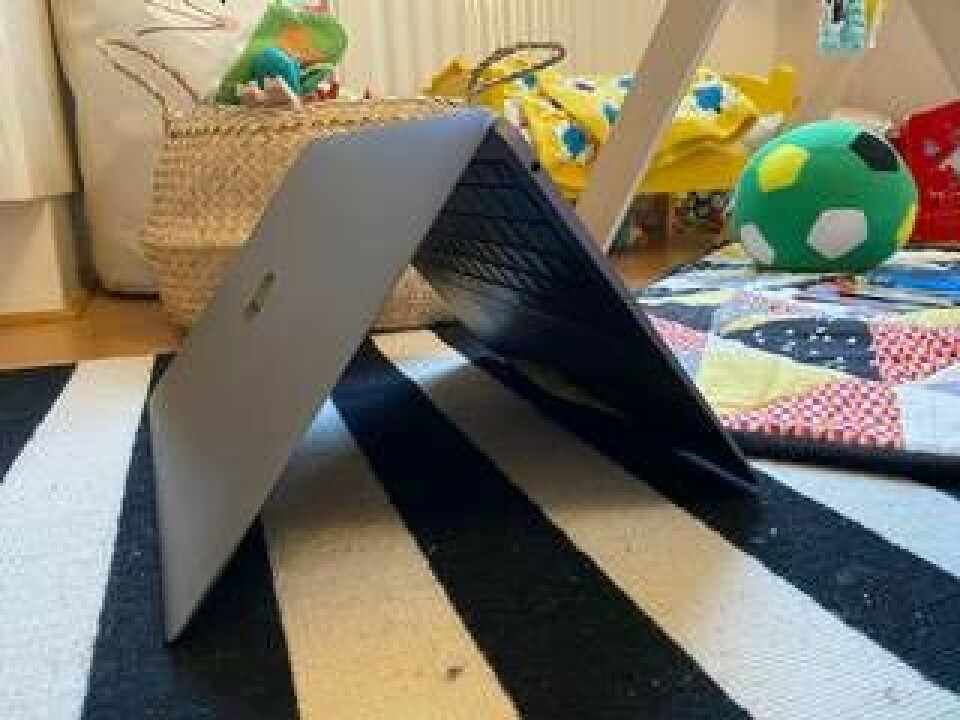 Macbook Air är inte tunnast på marknaden, men mäter 0,4 centimeter där den är som smalast. Foto: Kalle Wiklund
