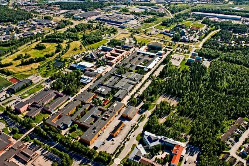Flygbild över LTU:s campus. Foto: Akademiska Hus