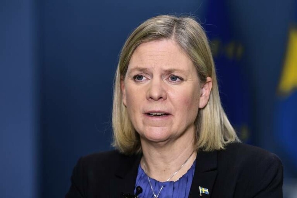Finansminister Magdalena Andersson (S). Arkivbild. Foto: Henrik Montgomery/TT Finansminister Magdalena Andersson (S). Arkivbild. Foto: Henrik Montgomery/TT