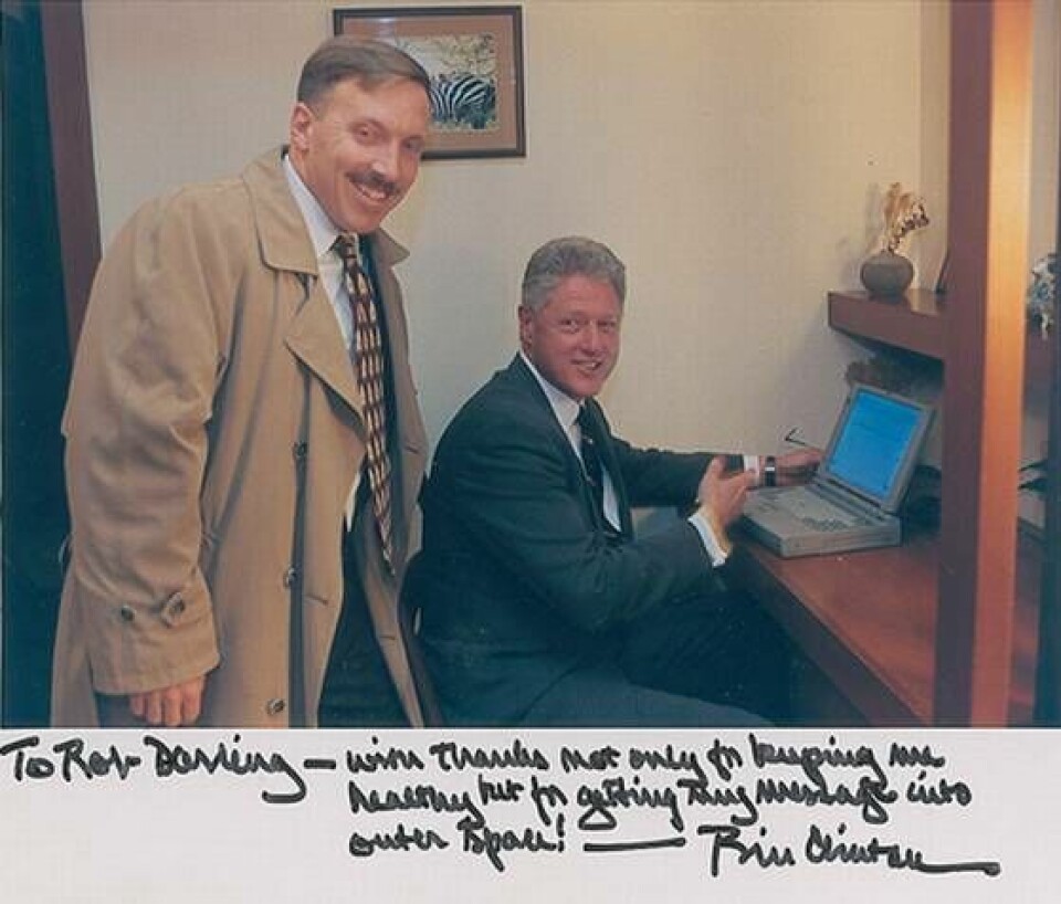 Läkaren Robert Darling lånade ut sin laptop till president Clinton. Nu säljs den på auktion. Foto: RR Auction